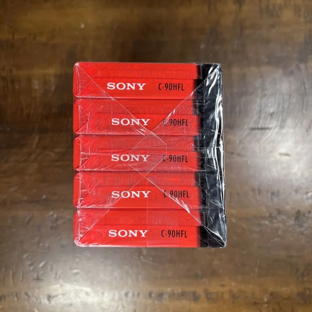 5 Pack SONY HF High Fidelity Normal Bias 90 min Blank Audio Cassette Tapes New